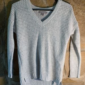 BANANA REPUBLIC cute silver sparkly sweater
